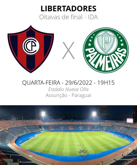 sociedade esportiva palmeiras x cerro porteño minuto a minuto